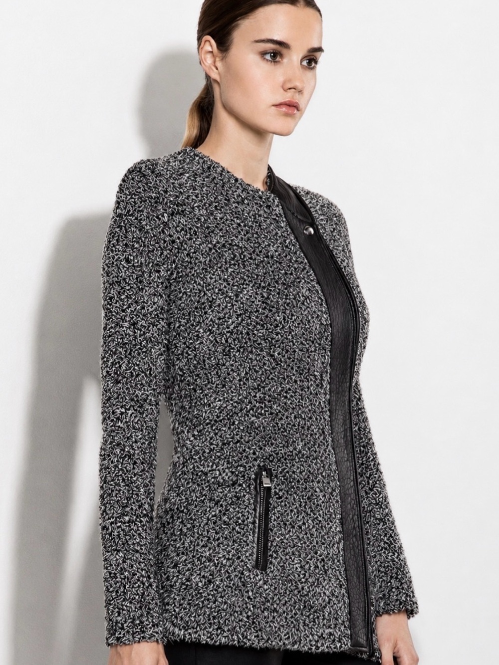 Revolve IRO Derby Wool-Blend Jacket Grey Souris Size 38 / M - Picture 5 of 11